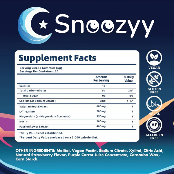 Snoozyy - Natural Sleep Gummies